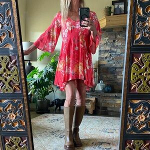 Free People Floral Mini Dress